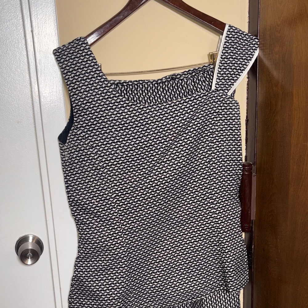 Black and White Textured Custom African Skirt Set